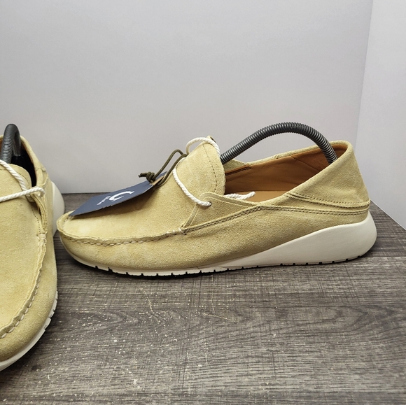 OluKai Ka\'a Driver Italian Suede Leather Loafer Shoes Golden Sand Slip On Men 10 main image 6